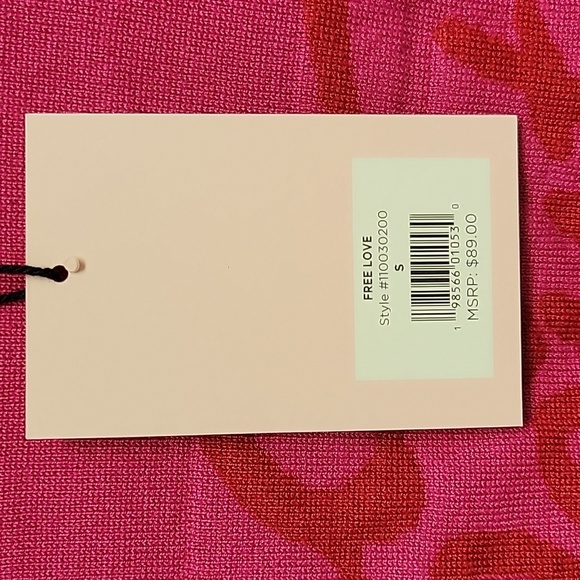 Juicy Couture Women's Pink  And Red Cotton Blend Sweater Sz Small NWT - Picture 5 of 7